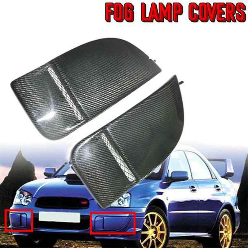 Real Carbon Fiber Car Fog Light Bumper Bezel Cover Caps for 2004-2005