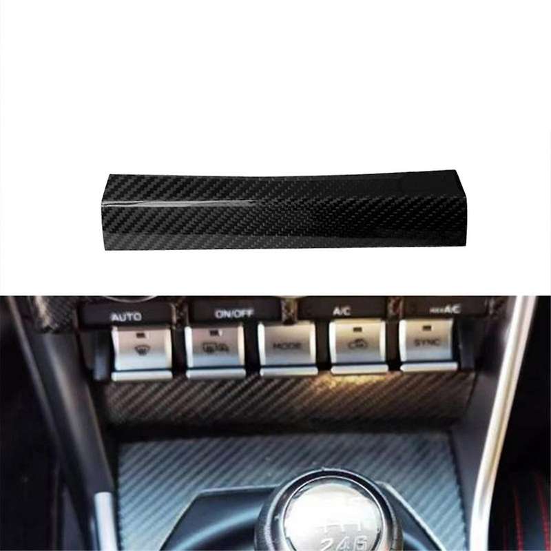 Real Carbon Fiber Car AC Control Cover Trim for GR86 BRZ 2022+ LHD