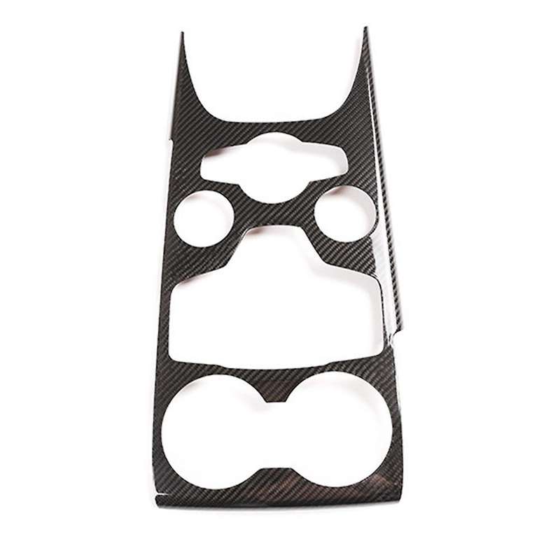 Real Carbon Fiber Car Center Console Gears Multimedia Water Cup Panel Cover Trim for 2020