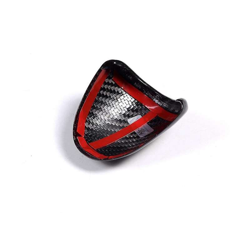 Real Carbon Fiber Car Dashboard Clock Decorative Cover Sticker Interior Accessories for 2014-2022