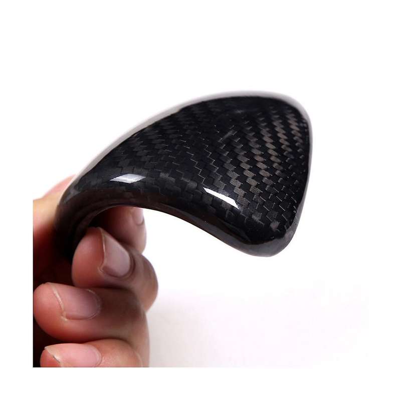 Real Carbon Fiber Car Dashboard Clock Decorative Cover Sticker Interior Accessories for 2014-2022