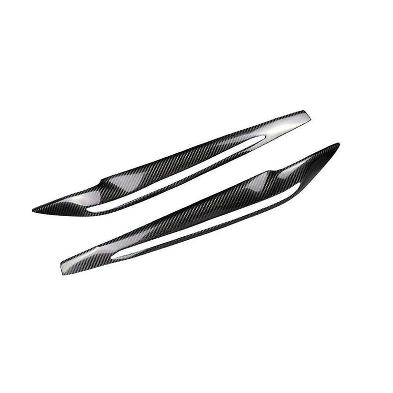Real Carbon Fiber Car Headlight Eyelids Eyebrow Cover for F15 X5 F85 X5m X6 2014-2018