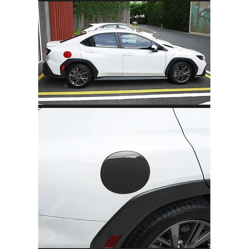 Real Carbon Fiber Car Fuel Tank Cover Decorative Patch Trim for 2023