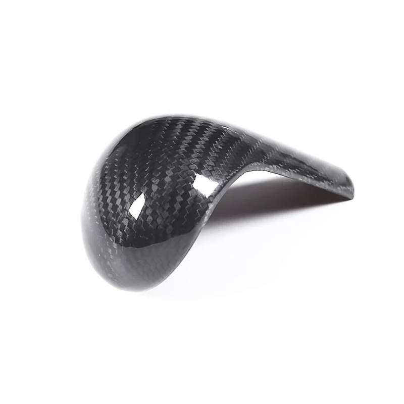 Real Carbon Fiber Car Interior Gear Shift Gear Head Cover Trim for A6L Q5 A5 A4L Shift Knob Shell
