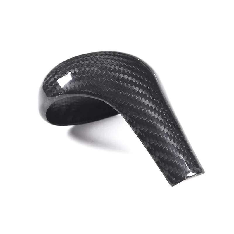 Real Carbon Fiber Car Interior Gear Shift Gear Head Cover Trim for A6L Q5 A5 A4L Shift Knob Shell