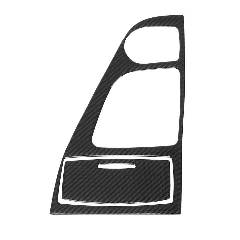 Real Carbon Fiber Car Front Console Gear Shift Panel Cover Trim Decal Sticker for Q50 2014 -2019