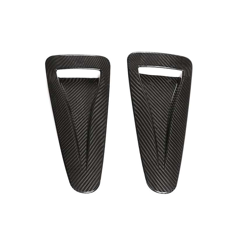 Real Carbon Fiber Car Hood Vent Decoration Sticker External Accessories for R35 2008-2016