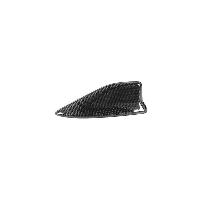 Real Carbon Fiber Car Roof Fin Signal Antenna Cover Exterior Interior Trim for 2022(Black)