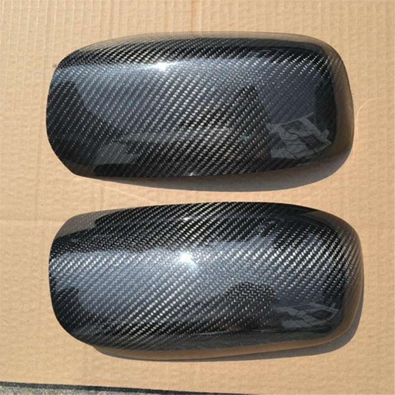 Real Carbon Fiber Car Rear View Mirror Cover Trim for 9th 2006-2007