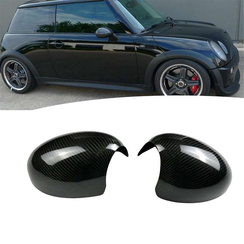 Real Carbon Fiber Car Rear View Mirror Cover for R50 R52 R53 2003-2006 Side Mirror Cap Car Accessor