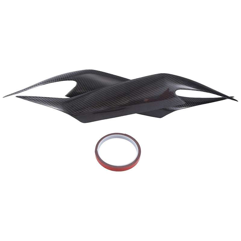 Real Carbon Fiber Eyelids Eyebrows Lids Headlight Trim Cover for 2006-2011