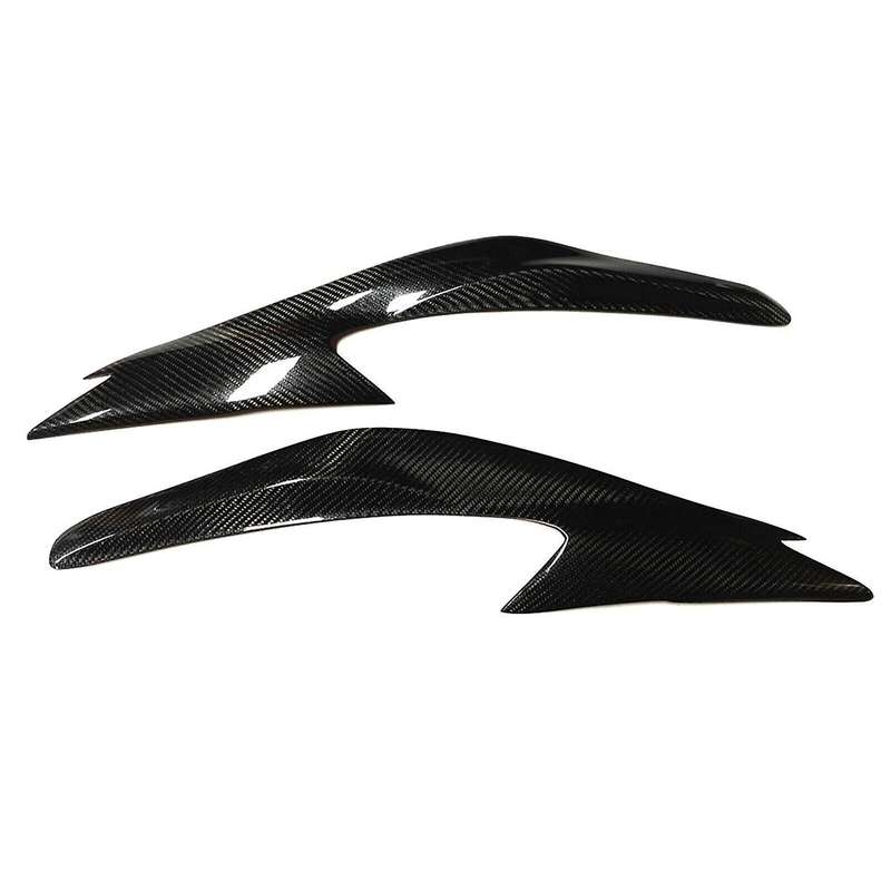 Real Carbon Fiber Eyelids Eyebrows Lids Headlight Trim Cover for Altima 2016-2018