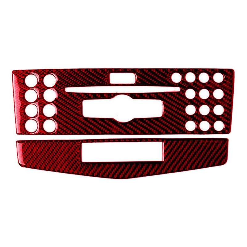 Real Carbon Fiber Central Console Panel Cover Trim 07-10 for W204 C-Class