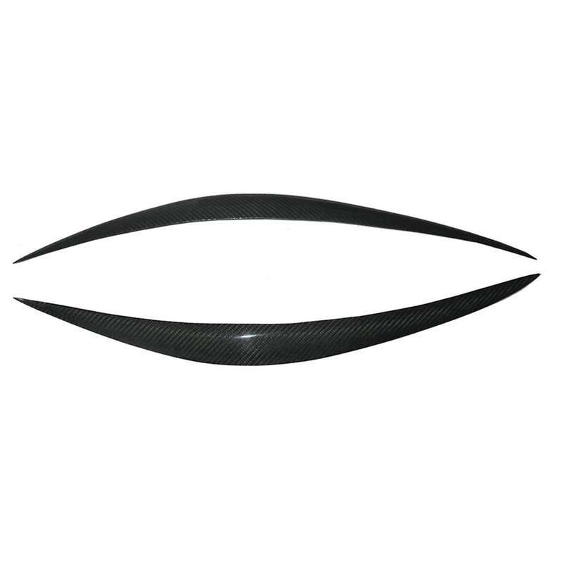 Real Carbon Fiber Eyelids Eyebrows Lids Headlight Trim Cover for Fx35 Fx37 Qx70 Fx50 2009-2013