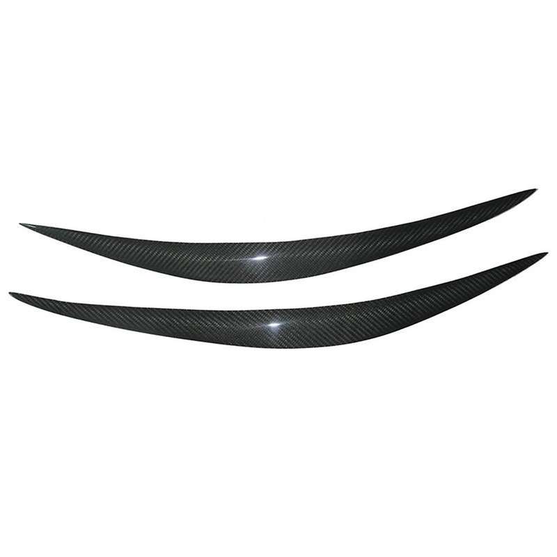 Real Carbon Fiber Eyelids Eyebrows Lids Headlight Trim Cover for Fx35 Fx37 Qx70 Fx50 2009-2013