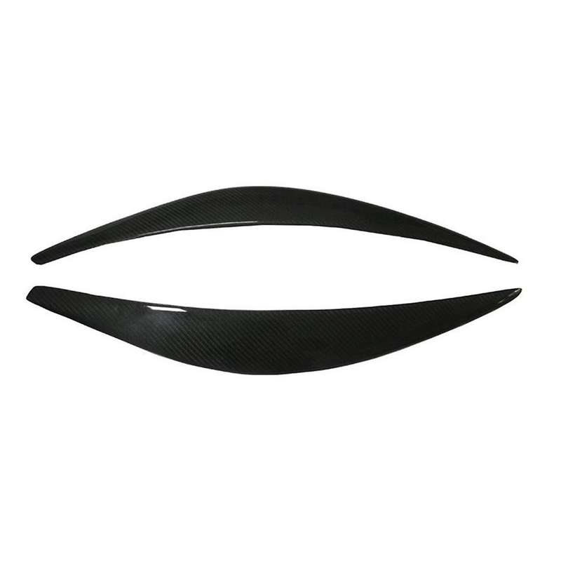 Real Carbon Fiber Eyelids Eyebrows Lids Headlight Trim Cover for 2015
