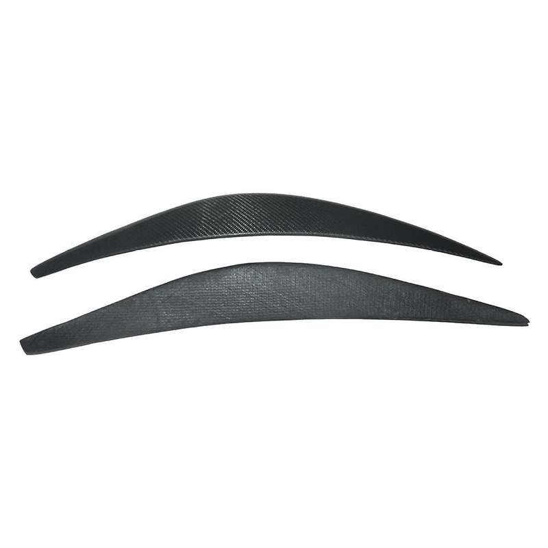 Real Carbon Fiber Eyelids Eyebrows Lids Headlight Trim Cover for 2015