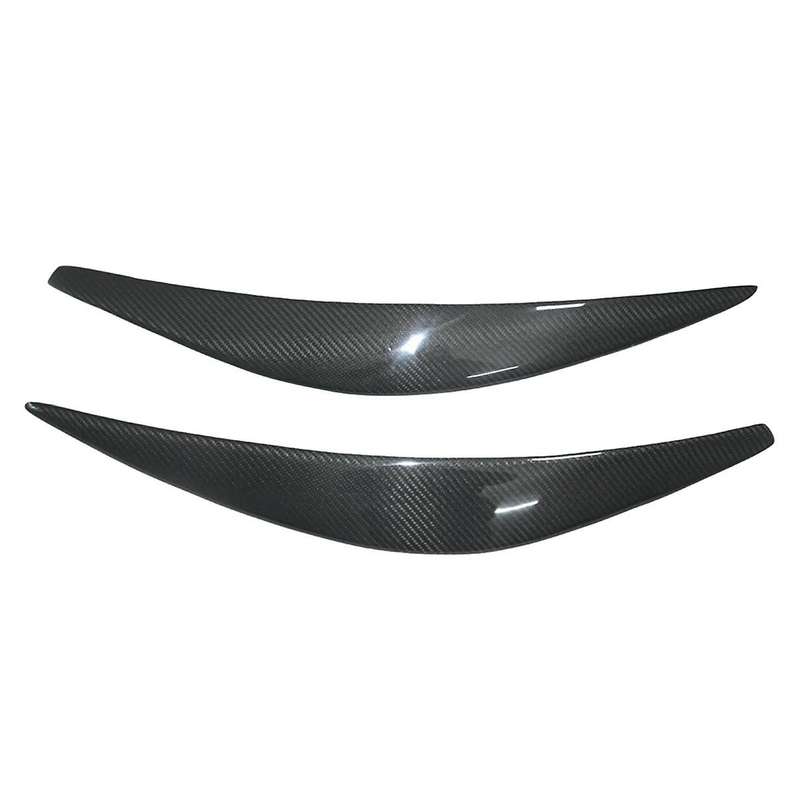 Real Carbon Fiber Eyelids Eyebrows Lids Headlight Trim Cover for 2015