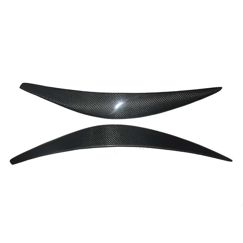 Real Carbon Fiber Eyelids Eyebrows Lids Headlight Trim Cover for 2015