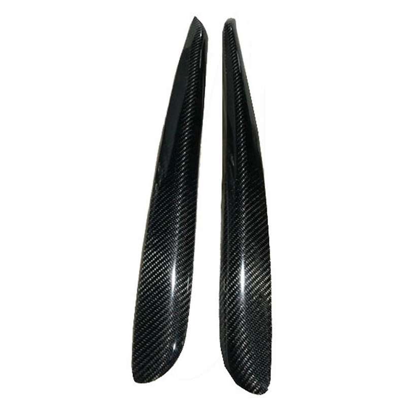 Real Carbon Fiber Eyelids Eyebrows Lids Headlight Trim Cover for Golf 6 R Mk6 2009-2012