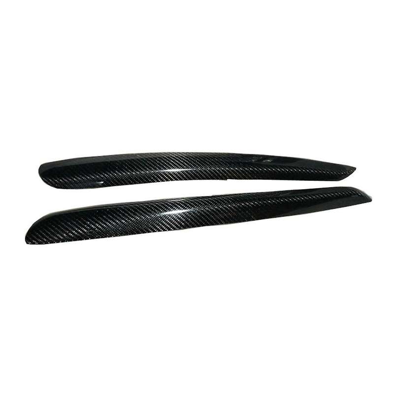 Real Carbon Fiber Eyelids Eyebrows Lids Headlight Trim Cover for Golf 6 R Mk6 2009-2012