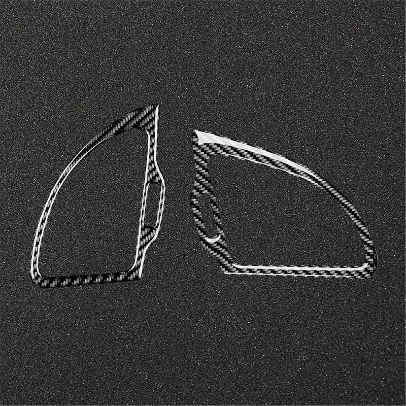 Real Carbon Fiber for 2018-2023 Car Dashboard Sides Outlet Cover Trim Sticker Interior Accessories