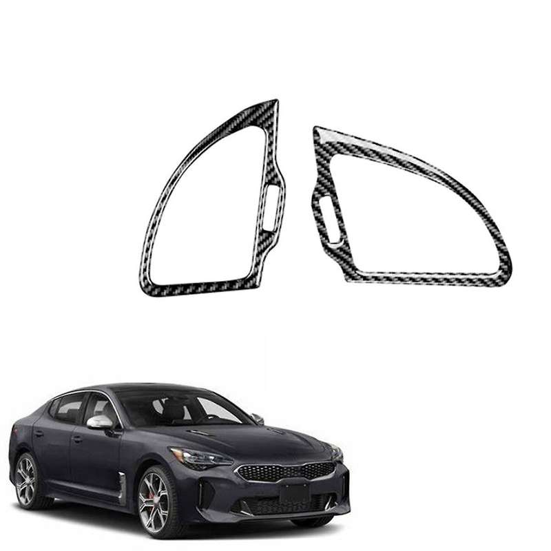 Real Carbon Fiber for 2018-2023 Car Dashboard Sides Outlet Cover Trim Sticker Interior Accessories