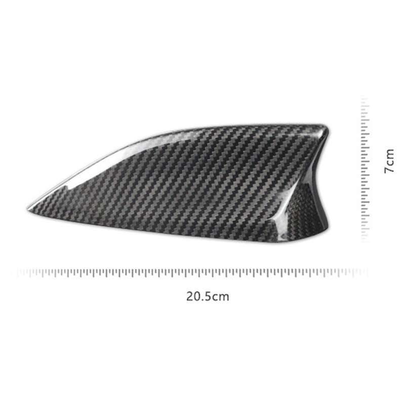 Real Carbon Fiber for 3 Axela -3 -4 -5 -8 Exterior Car Fin Antenna Cover Sticker Trim