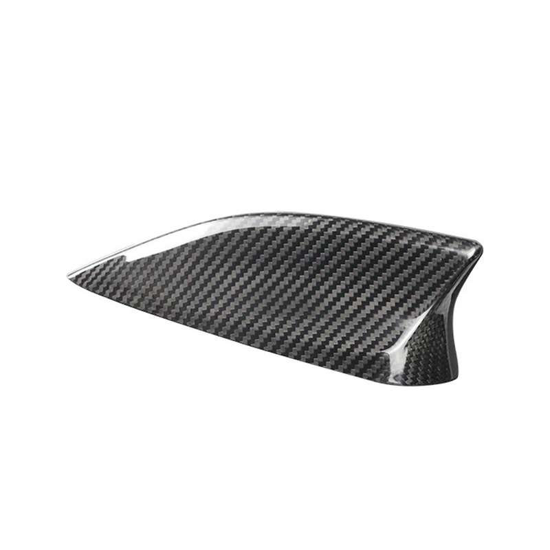 Real Carbon Fiber for 3 Axela -3 -4 -5 -8 Exterior Car Fin Antenna Cover Sticker Trim