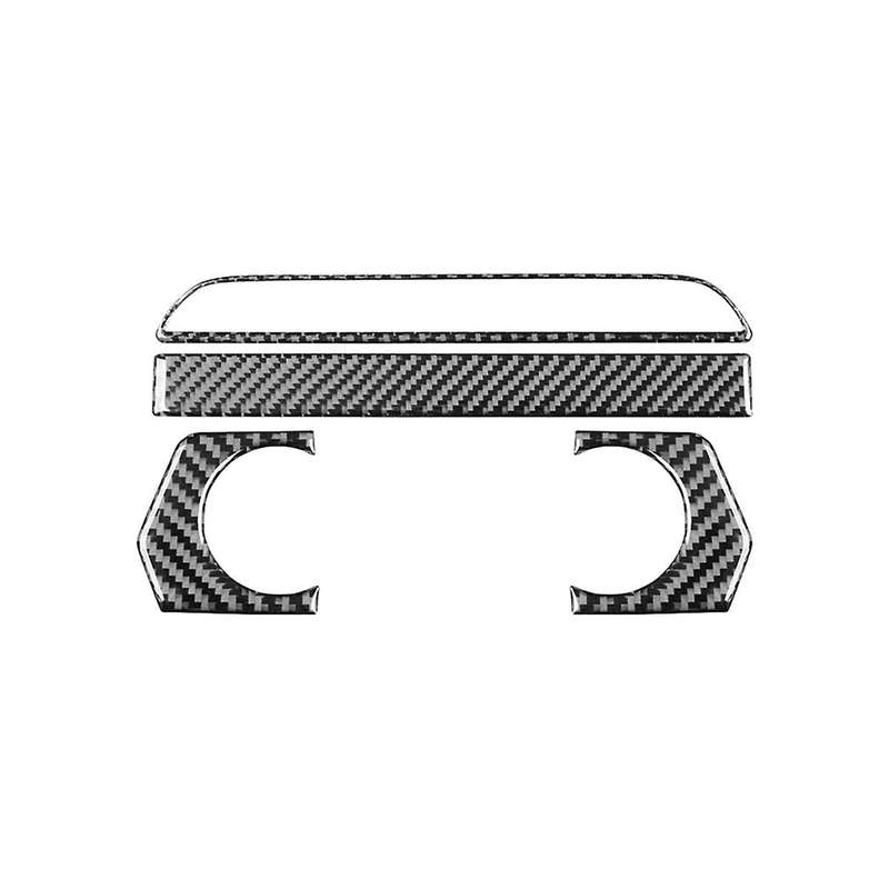 Real Carbon Fiber for CX9 -9 2016-2022 Center Console AC Knob Control Panel Cover Trim Interior Acce