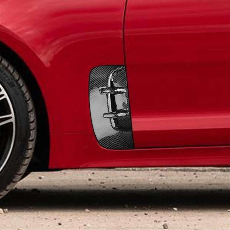 Real Carbon Fiber for GT 2018-2024 Car Side Air Flow Intake Hole Grille Cover Trim Accessories