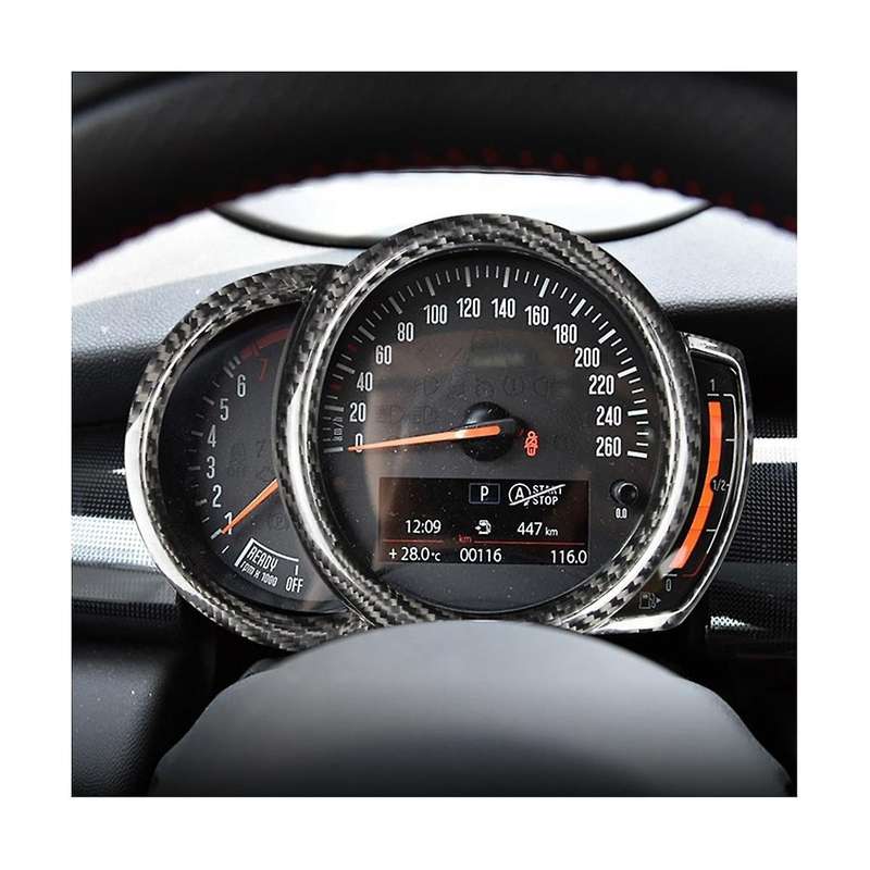 Real Carbon Fiber for F54 F55 F56 F57 F60 Interior Car Center Speedometer Sticker Instrument Panel
