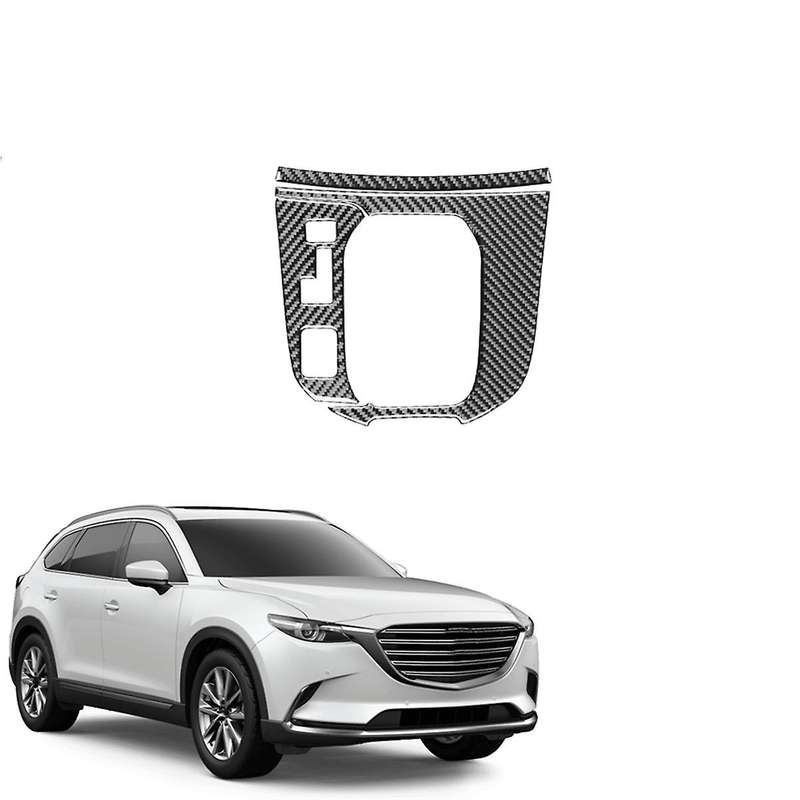 Real Carbon Fiber for CX9 -9 2016-2022 Center Console Gear Shift Panel Cover Trim Sticker Interior A