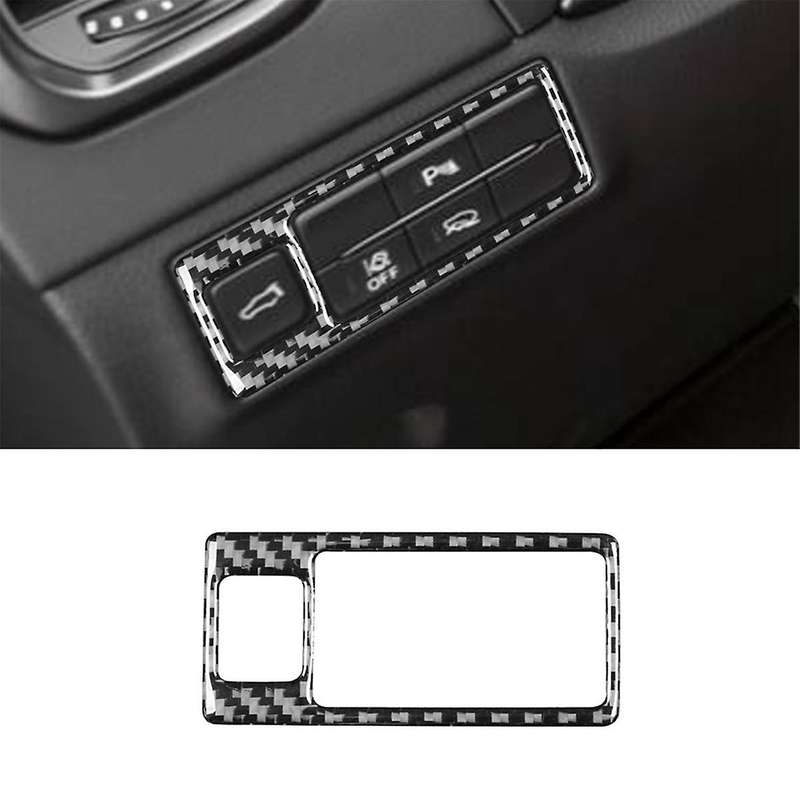 Real Carbon Fiber for CX9 -9 2016-2022 Headlight Switch Panel Cover Trim Sticker Car Interior Access