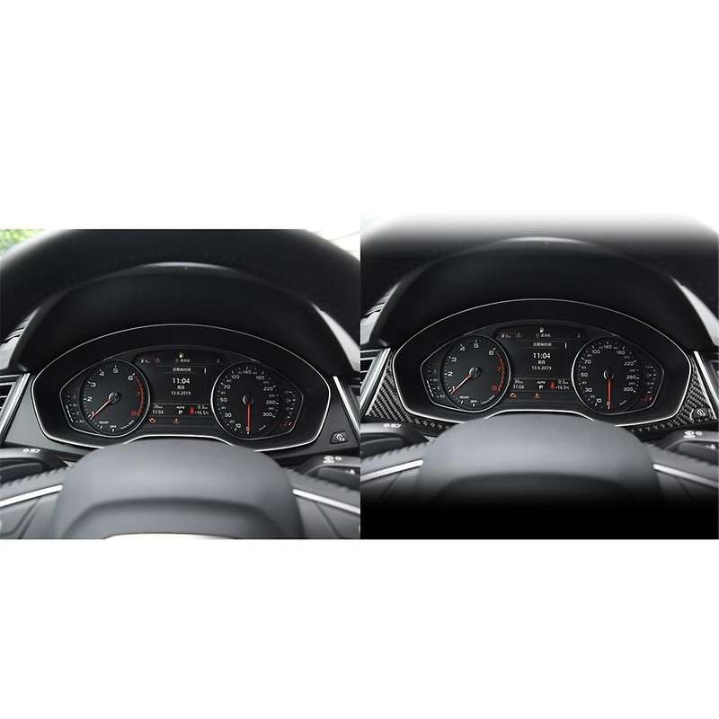 Real Carbon Fiber for Q5L FY SQ5 2018-2024 Dash Instrument Cluster Speedometer Frame Cover Interior