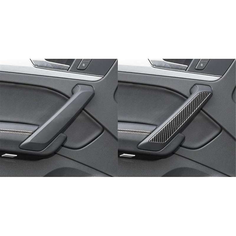Real Carbon Fiber for Q5L FY SQ5 2018-2024 Door Inner Pull Panel Cover Interior Trim Sticker Decal