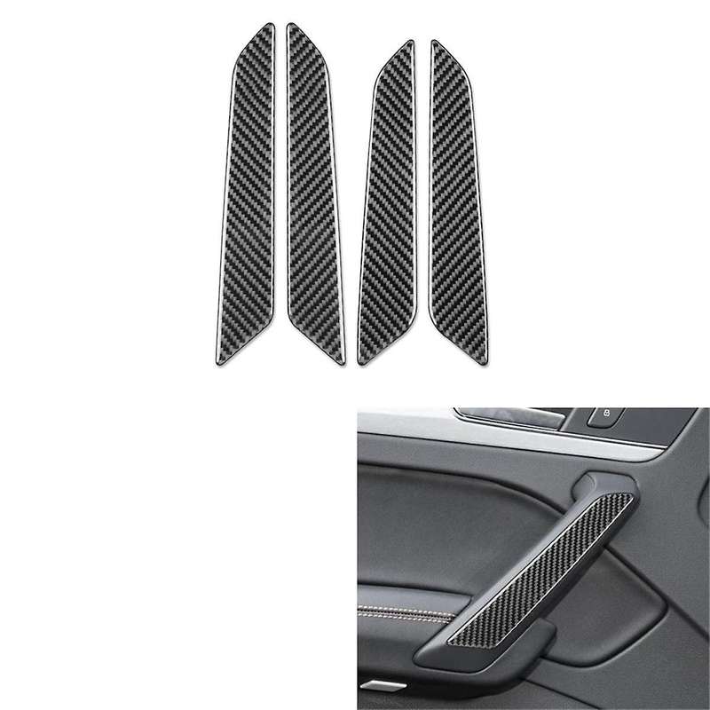 Real Carbon Fiber for Q5L FY SQ5 2018-2024 Door Inner Pull Panel Cover Interior Trim Sticker Decal