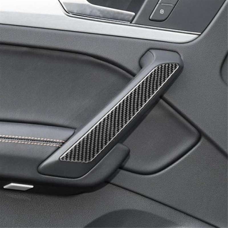 Real Carbon Fiber for Q5L FY SQ5 2018-2024 Door Inner Pull Panel Cover Interior Trim Sticker Decal