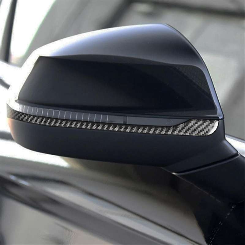 Real Carbon Fiber for Q5L FY SQ5 2018-2024 Rearview Mirror Strip Cover Exterior Trim Sticker Decal