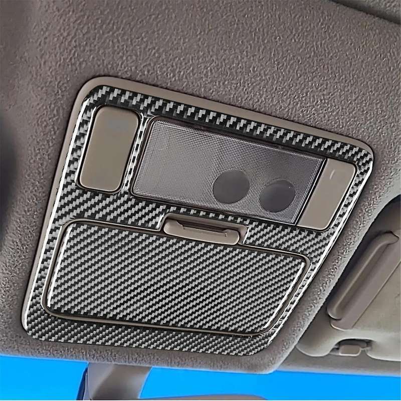 Real Carbon Fiber for RX300 1998-2003 Car Roof Reading Light Cover Trim Stickers Interior Accessorie
