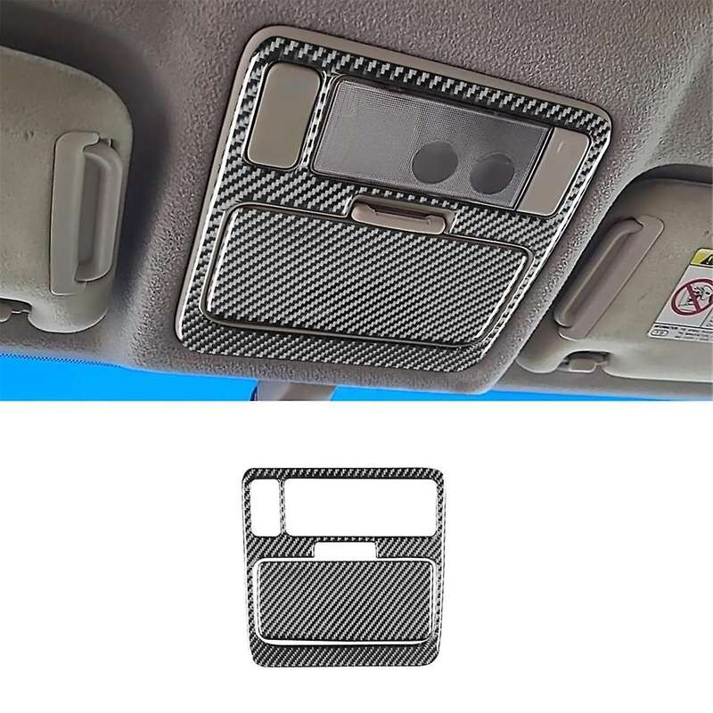 Real Carbon Fiber for RX300 1998-2003 Car Roof Reading Light Cover Trim Stickers Interior Accessorie