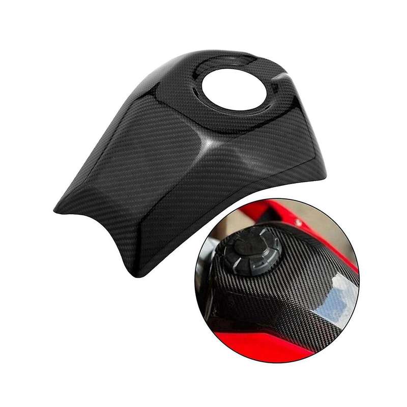 Real Carbon Fiber Fuel Gas Oil Tank Cap Guard Cover for CRF300L Dirt Bikes Motorcycle Gas Shield Acc