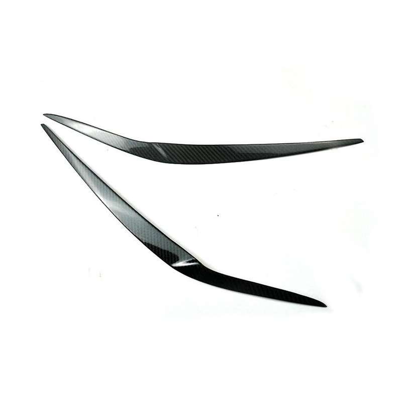 Real Carbon Fiber Headlight Eyebrows Eyelids Stickers Trim Cover Headlight Lid for - X3 G01 2018 201