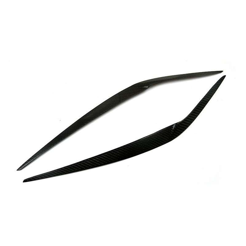 Real Carbon Fiber Headlight Eyebrows Eyelids Stickers Trim Cover Headlight Lid for - X3 G01 2018 201