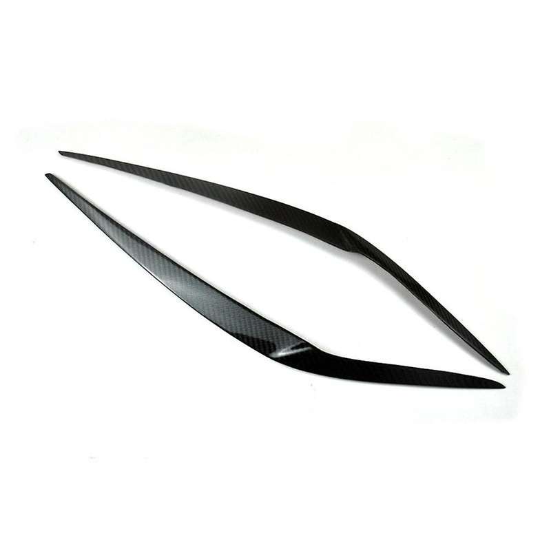 Real Carbon Fiber Headlight Eyebrows Eyelids Stickers Trim Cover Headlight Lid for - X3 G01 2018 201