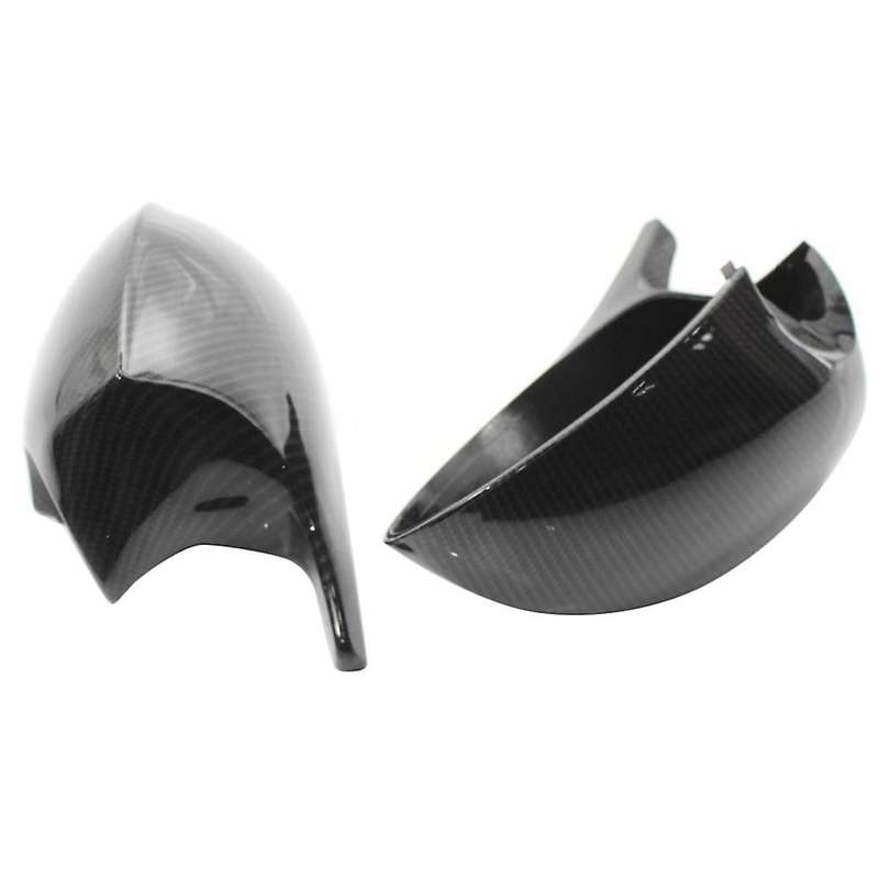 Real Carbon Fiber Horned Style Rearview Mirror Housing Cover Caps for 3 Series E90 E92 E80 E81 E87