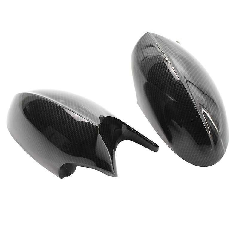Real Carbon Fiber Horned Style Rearview Mirror Housing Cover Caps for 3 Series E90 E92 E80 E81 E87