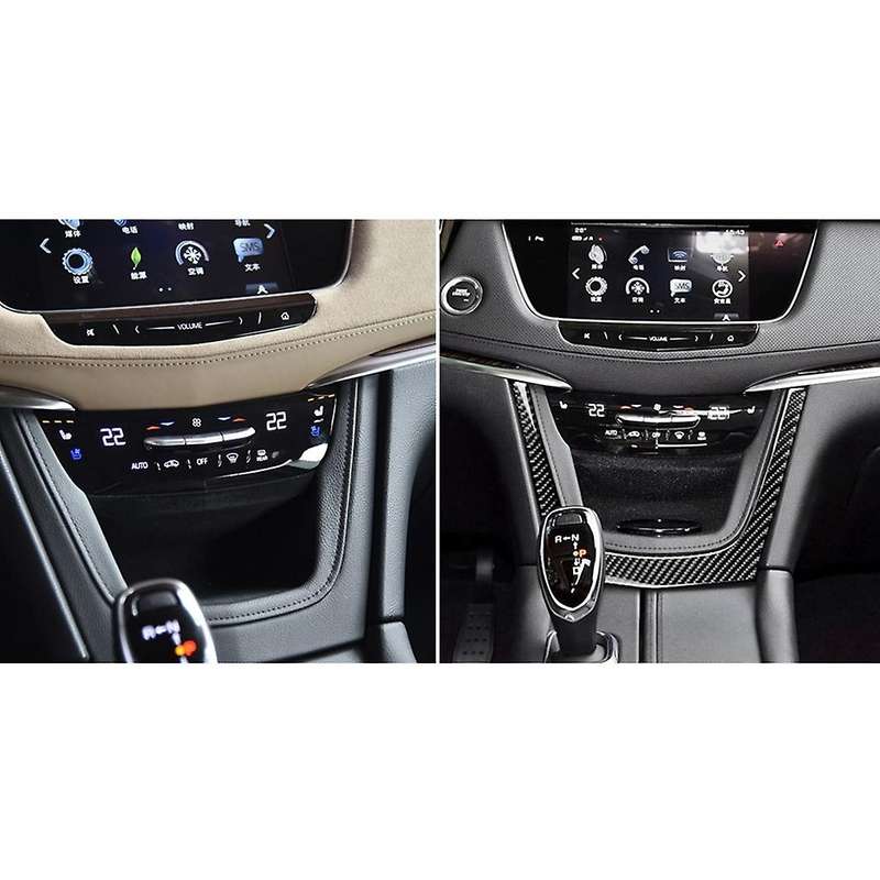 Real Carbon Fiber Interior Center Control Panel Trim for XT5 2016-2017