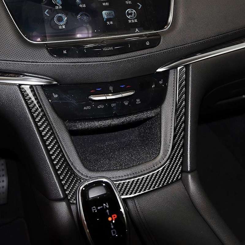 Real Carbon Fiber Interior Center Control Panel Trim for XT5 2016-2017