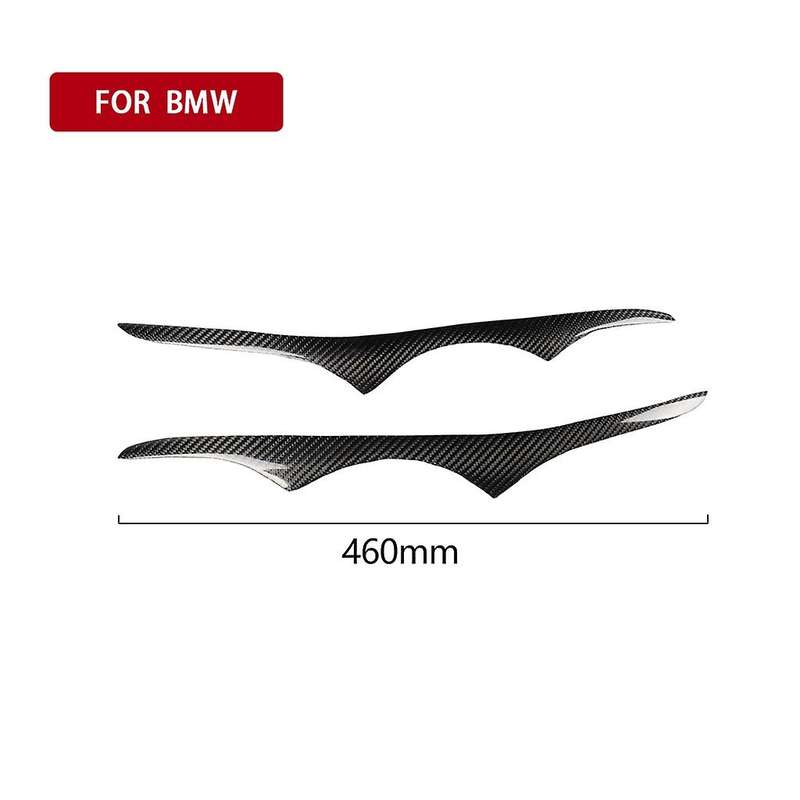 Real Carbon Fiber Headlight Lid Eyebrow Headlight Eyelids Decoration for- 3 Series E92 E93 M3 Coupe